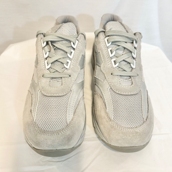 SAS Tour Mesh Comfort Sneakers Dust 10M Taupe Grey leather suede walking shoes - Picture 7 of 9